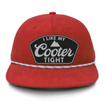 I Like My Cooter Tight Flat Bill Rope Leather Patch Hat