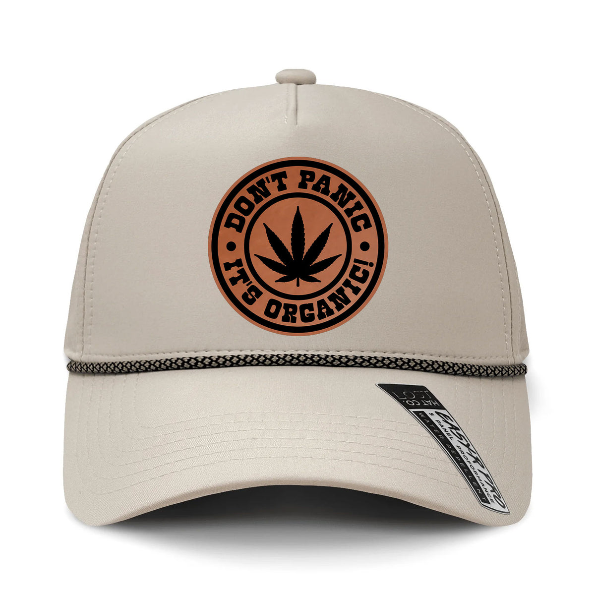 Don't Panic It's Organic Performance Leather Patch Hat