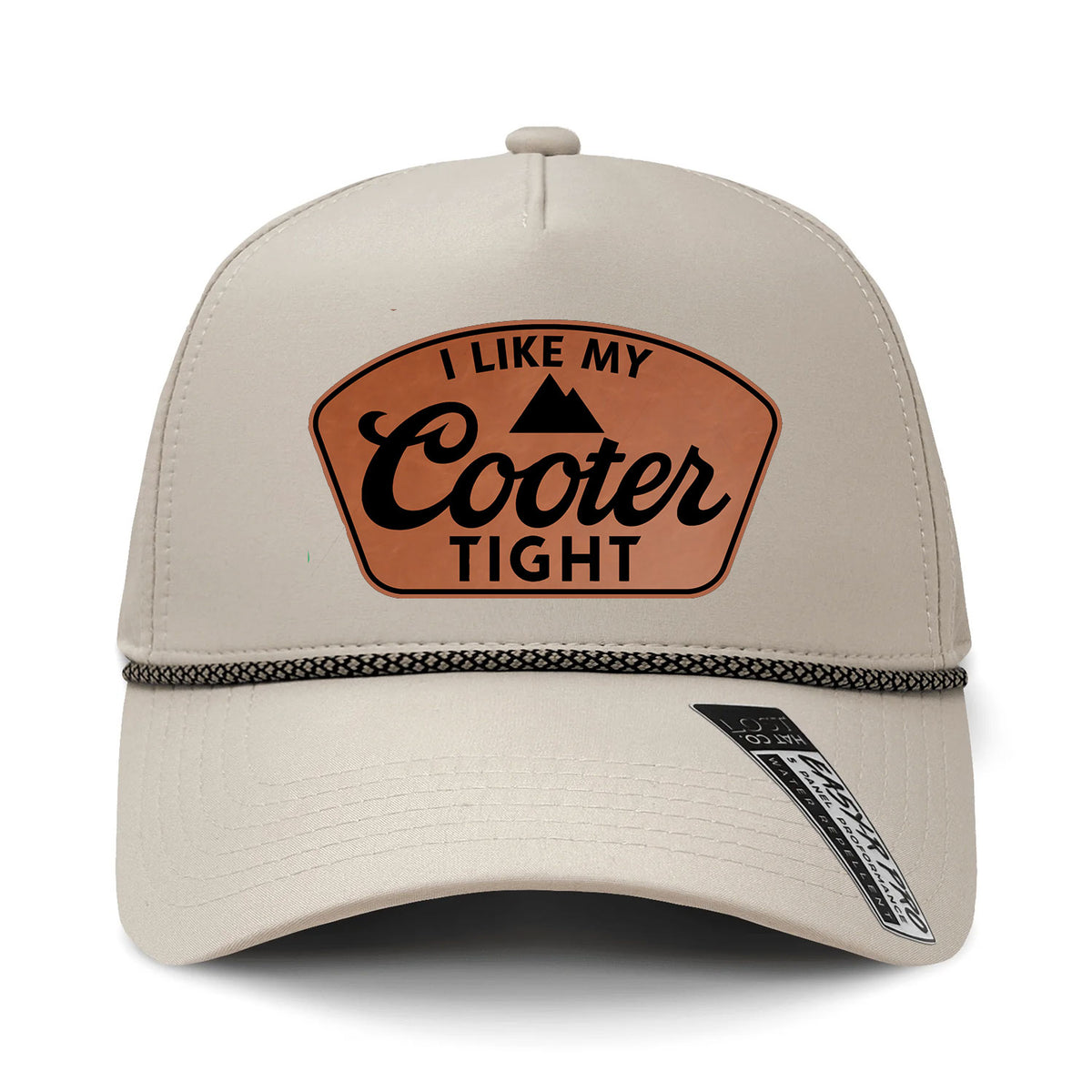 I Like My Cooter Tight Performance Leather Patch Hat