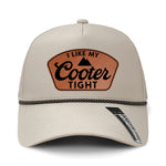 I Like My Cooter Tight Performance Leather Patch Hat