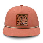 Chief Pokalotatwat Flat Bill Rope Leather Patch Hat