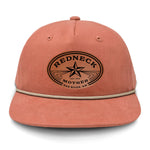 Redneck Mother Flat Bill Rope Leather Patch Hat