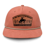 I'm NoCowboy Flat Bill Rope Leather Patch Hat - Cutthroat