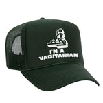 I'm A Vagitarian Foam Trucker Hat - Dark Green