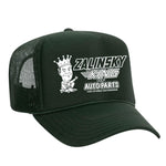 Zalinsky The King Of Auto Parts Foam Trucker Hat - Dark Green