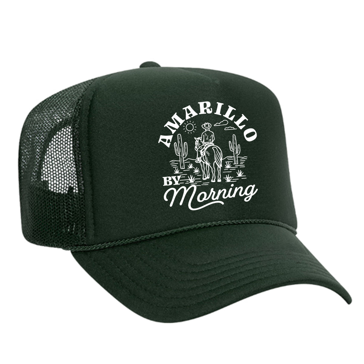 Amarillo By Morning Foam Trucker Hat - Dark Green