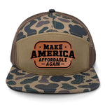 Make America Affordable Again 7 Panel Camo Hat - Delta