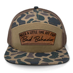 Need A Little Time Off For Bad Behavior 7 Panel Hat