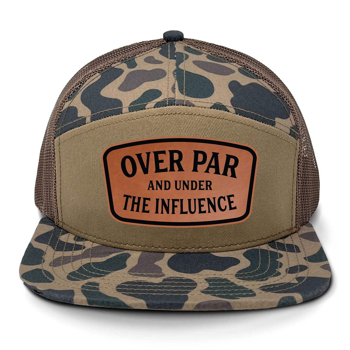 Over Par And Under The Influence 7 Panel Hat - Delta