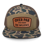 Over Par And Under The Influence 7 Panel Hat - Delta