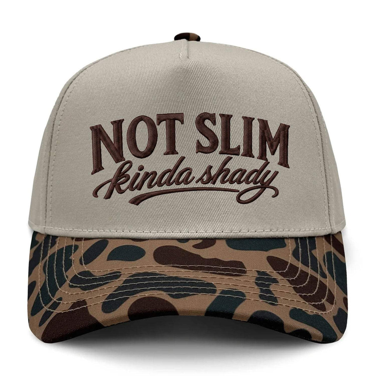 Not Slim Kinda Shady Embroidered Hat - Delta