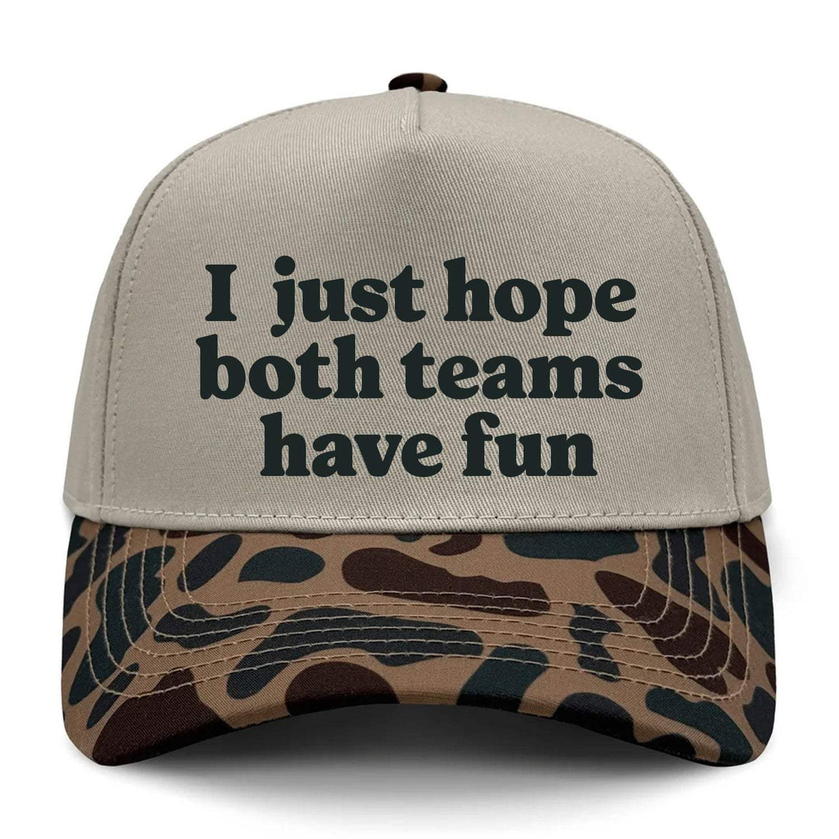 I Just Hope Both Teams Have Fun Embroidered Hat - Delta