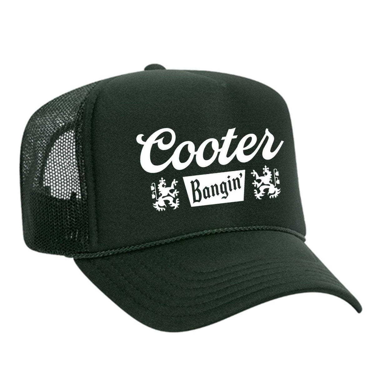 Cooter Bangin Foam Trucker Hat - Dark Green
