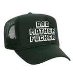 Bad M'Fer Foam Trucker Hat - Dark Green