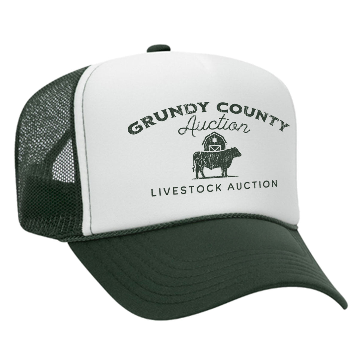 Grundy County Auction Foam Trucker Hat