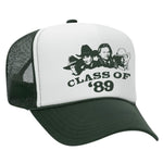 Class Of '89 Foam Trucker Hat - Dark Green / White