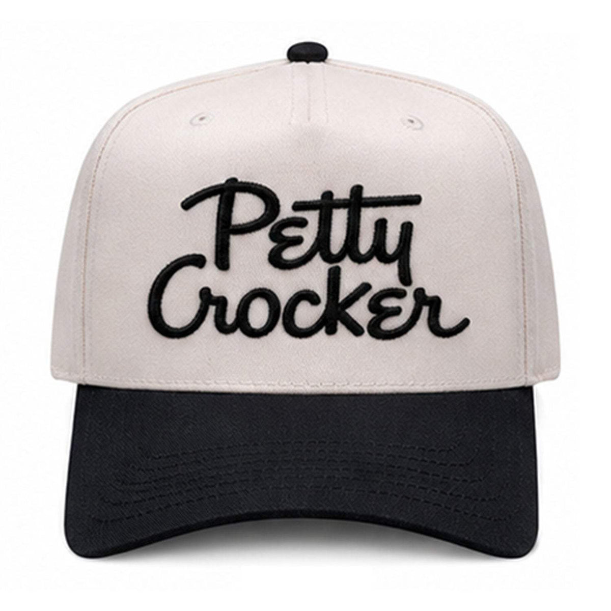 Petty Crocker Embroidered Hat - Natural / Black