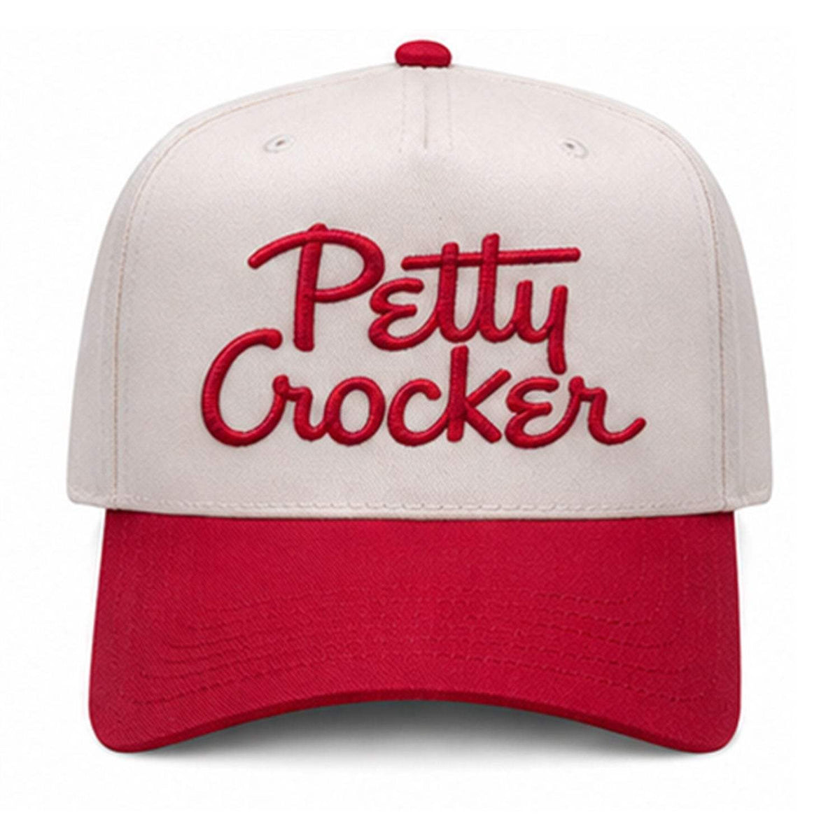Petty Crocker Embroidered Hat - Natural / Red