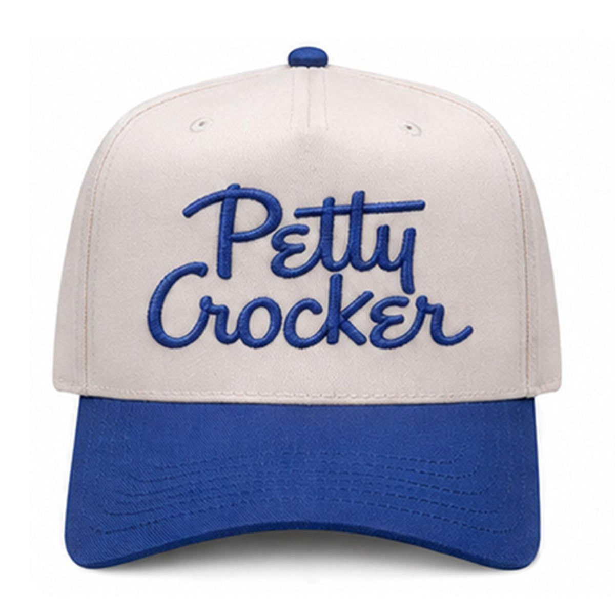 Petty Crocker Embroidered Hat - Natural / Royal