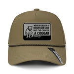 Choked A Cougar Performance Leather Patch Hat