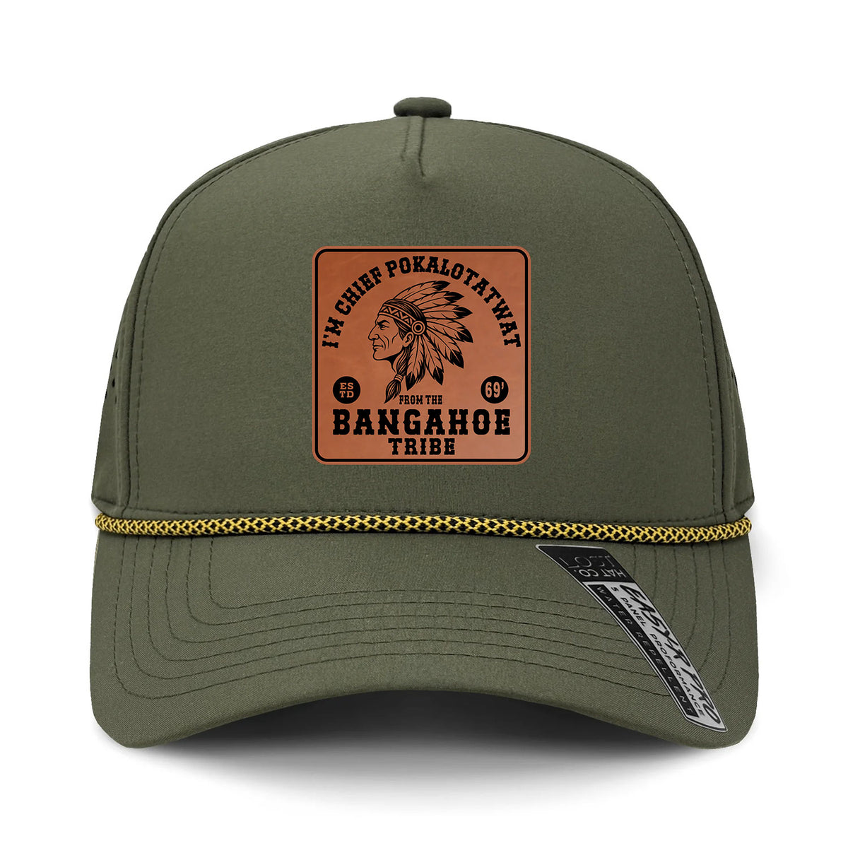 Chief Pokalotatwat Performance Leather Patch Hat