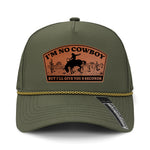 I'm No Cowboy Performance Leather Patch Hat