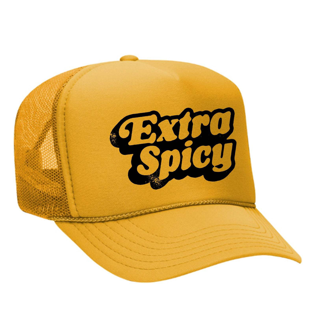 Extra Spicy Foam Trucker Hat - Gold