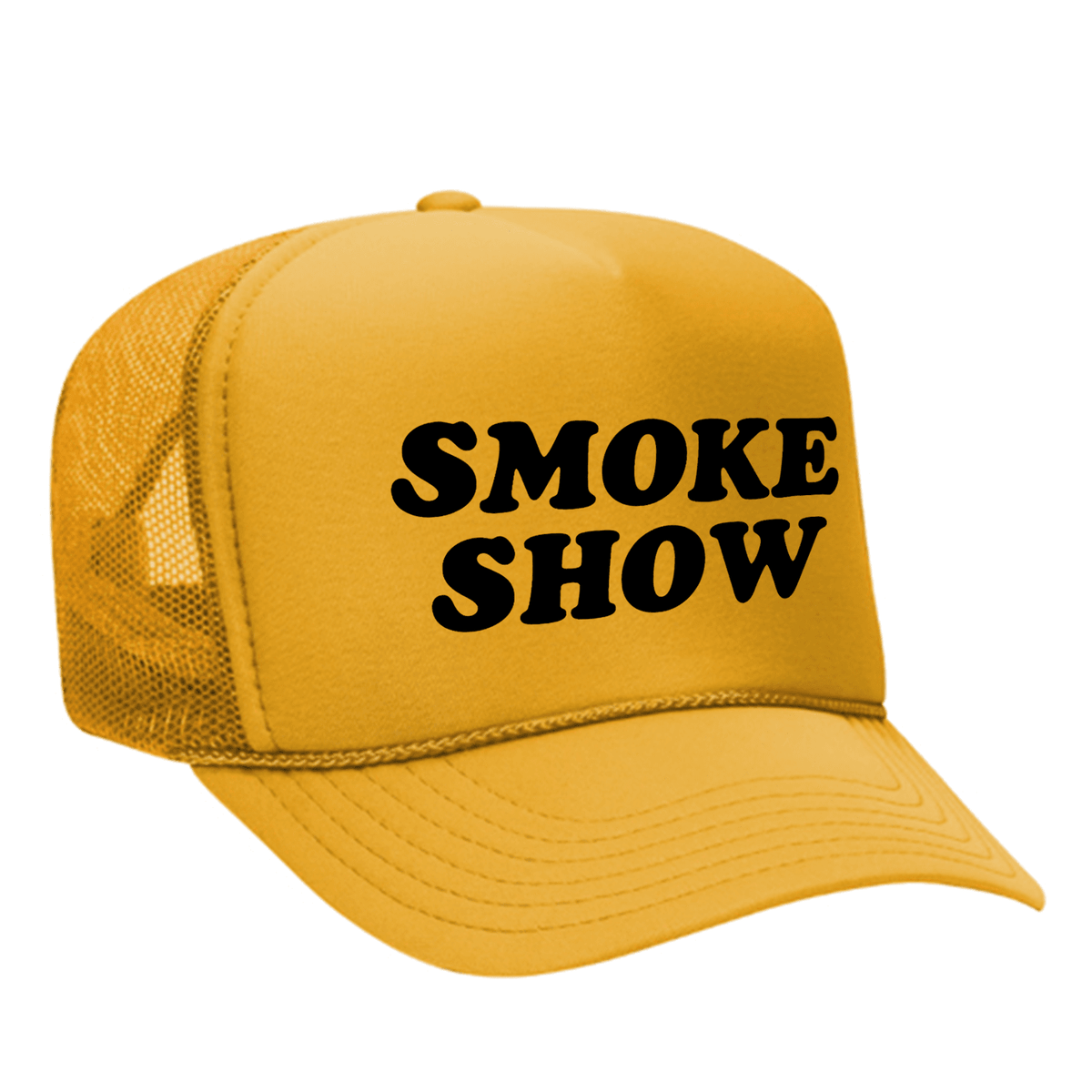Smoke Show Foam Trucker Hat - Gold
