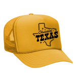 Choosin' Texas Foam Trucker Hat - Gold