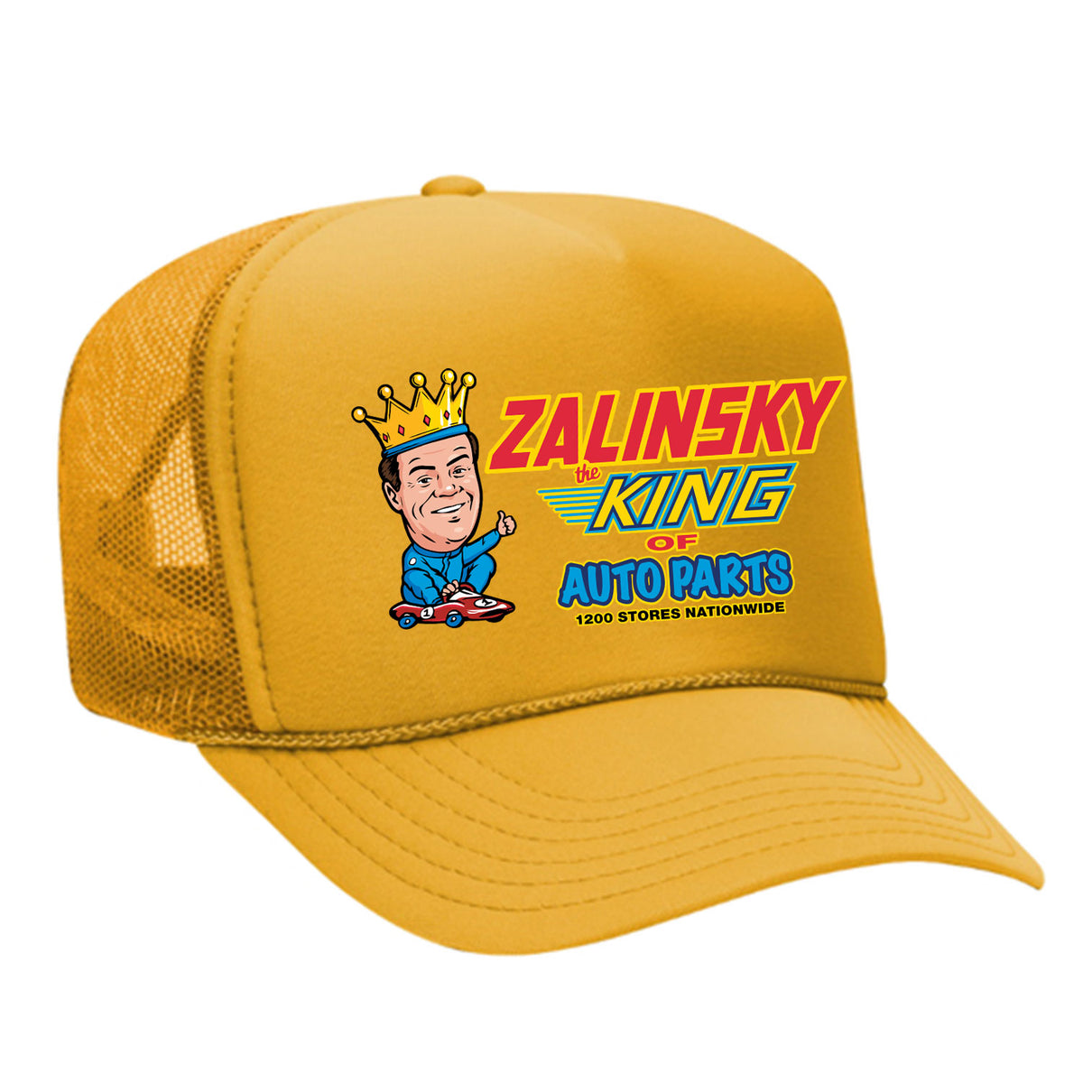 Zalinsky The King Of Auto Parts Foam Trucker Hat