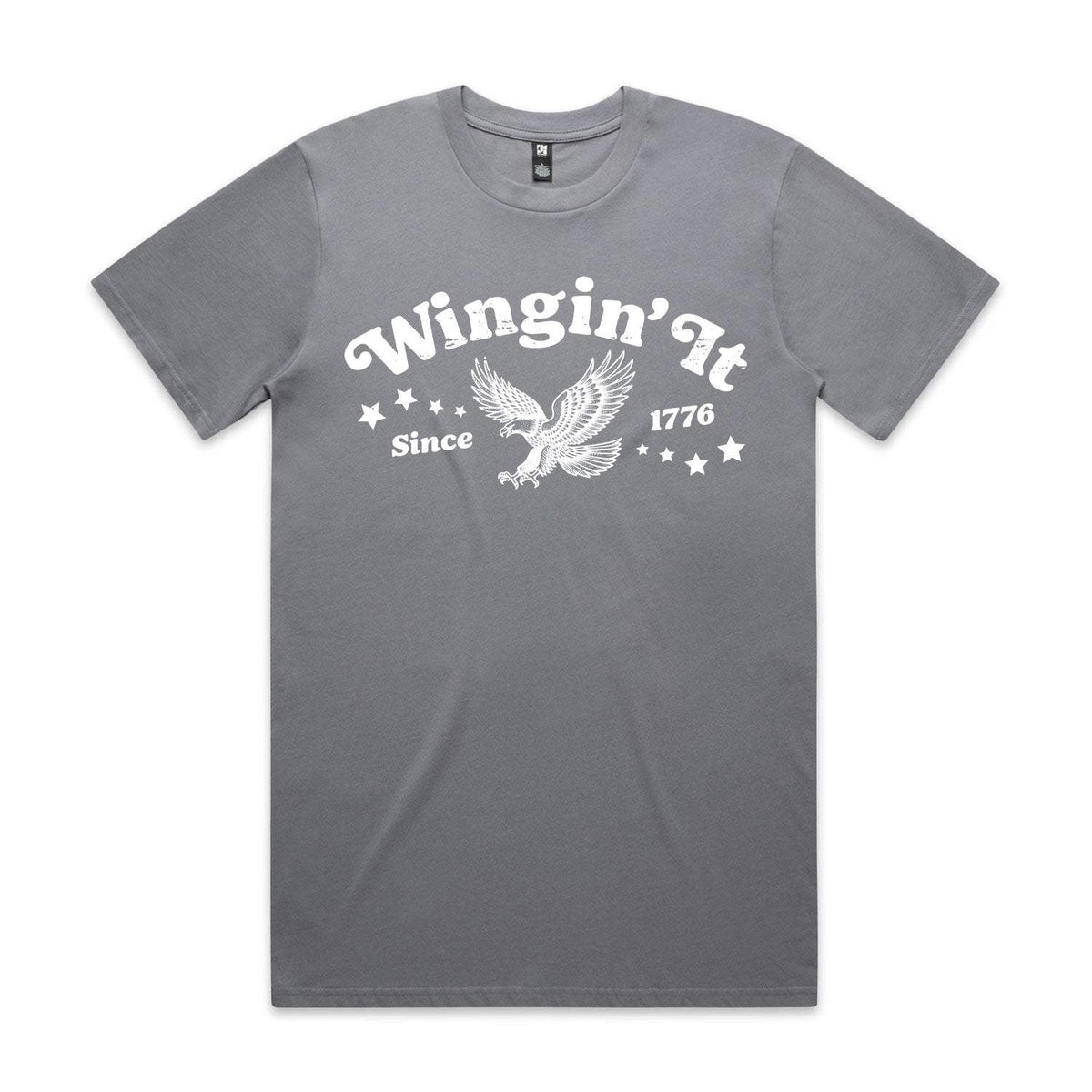 Wingin' It Premium Tee - Gravel