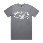 Wingin' It Premium Tee - Gravel