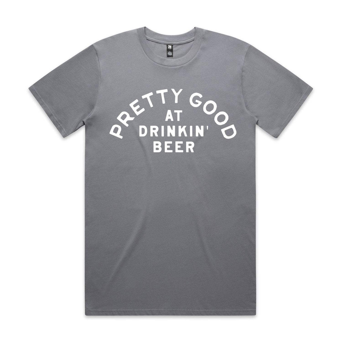 Pretty Good At Drinkin' Beer Premium Tee - Gravel