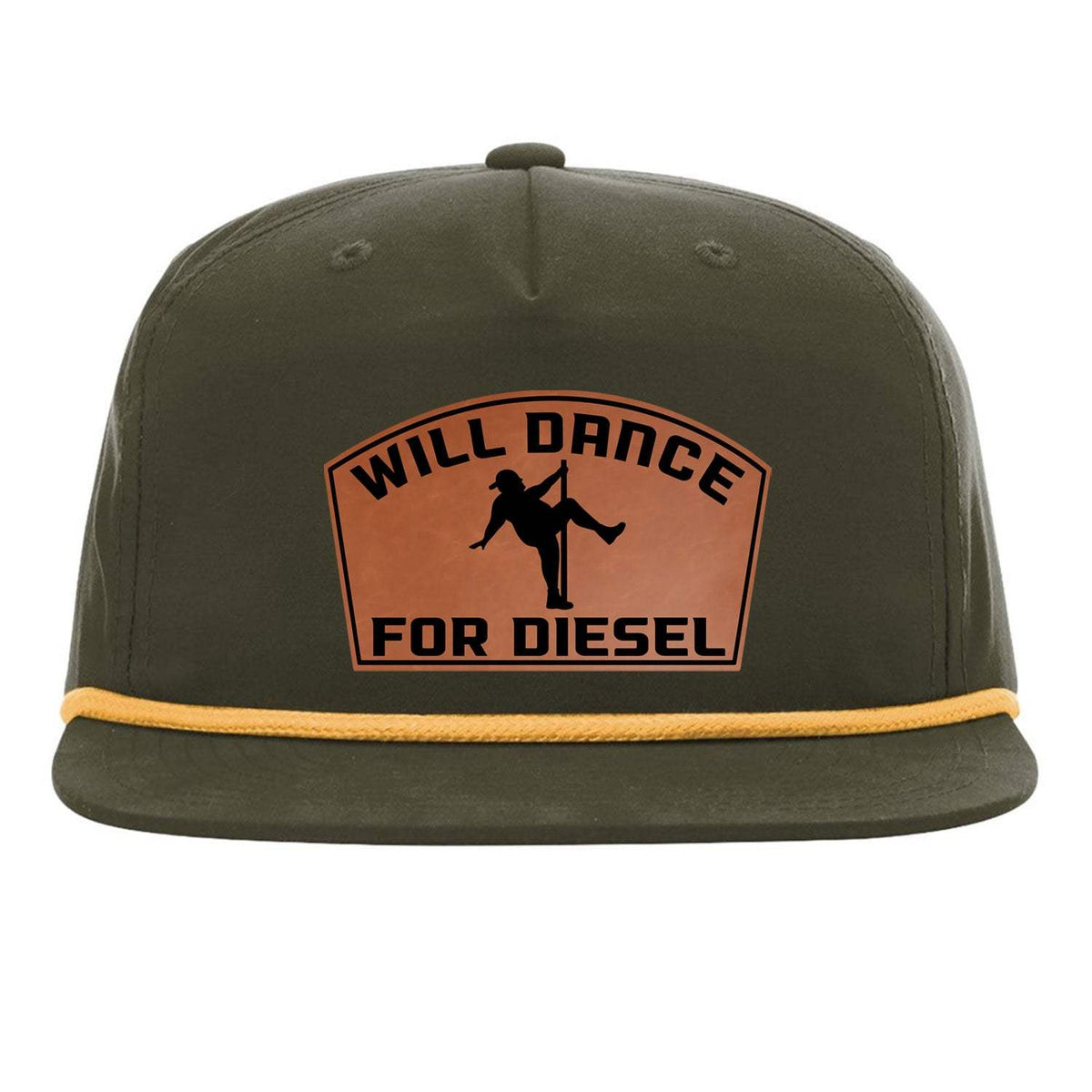 Will Dance For Diesel Flat Bill Rope - Green