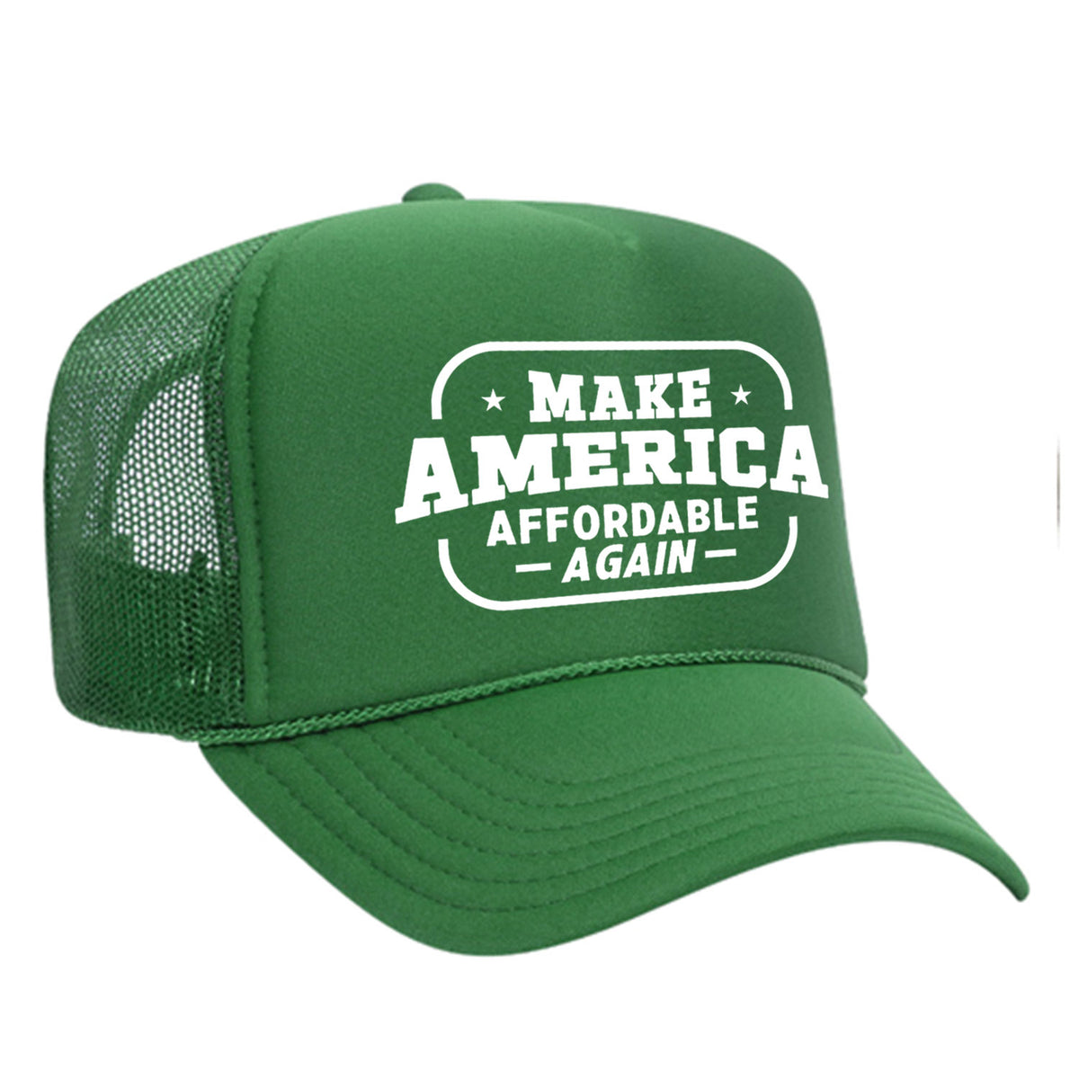 Make America Affordable Again Foam Trucker Hat - Green