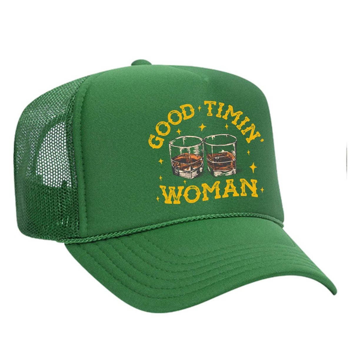 Good Timin' Woman Foam Trucker Hat - Green