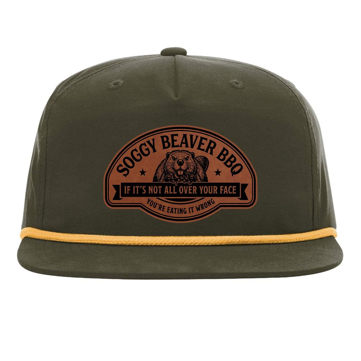 Soggy Beaver BBQ Flat Bill Rope - Green