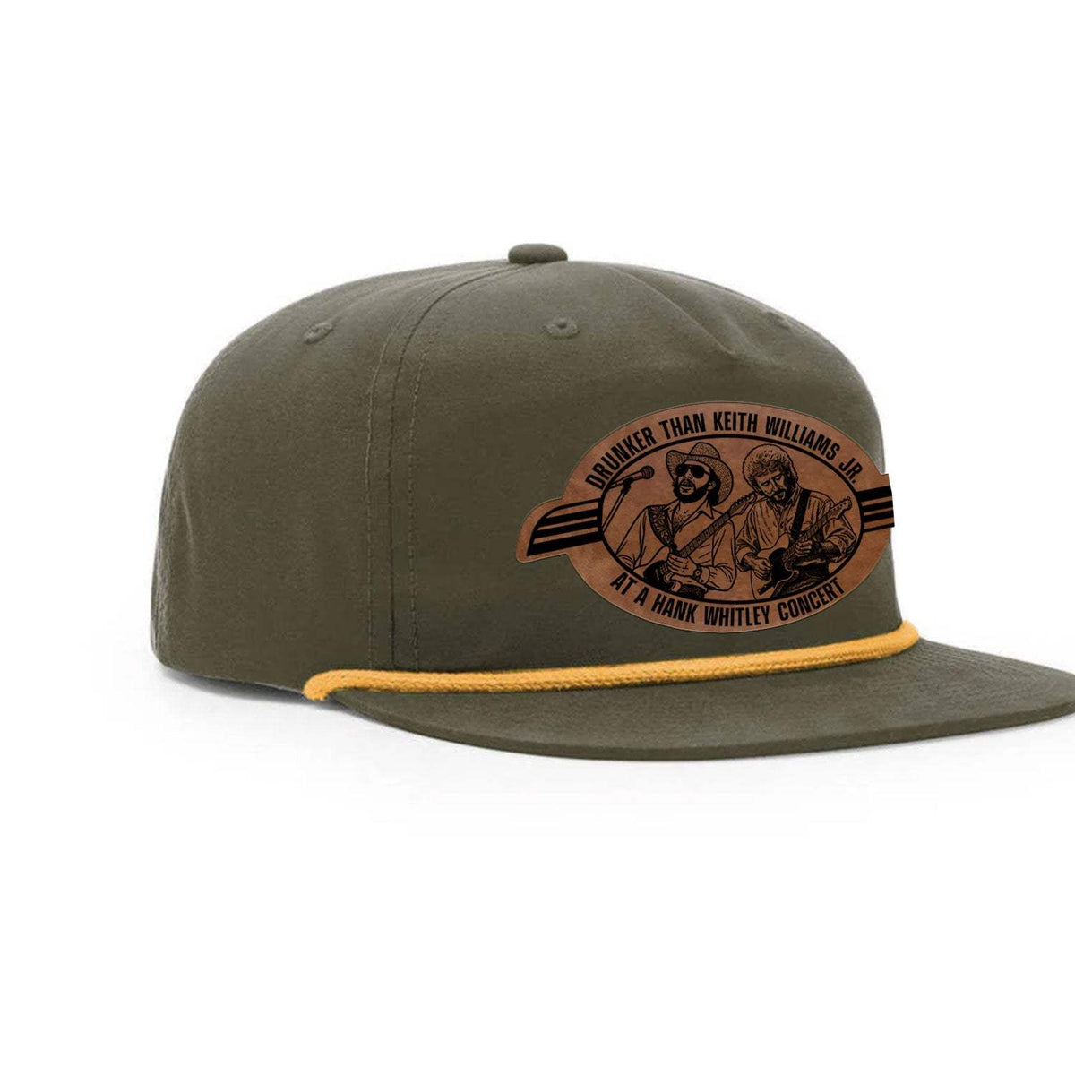 Hank Whitley Flat Bill Rope - Green / Gold