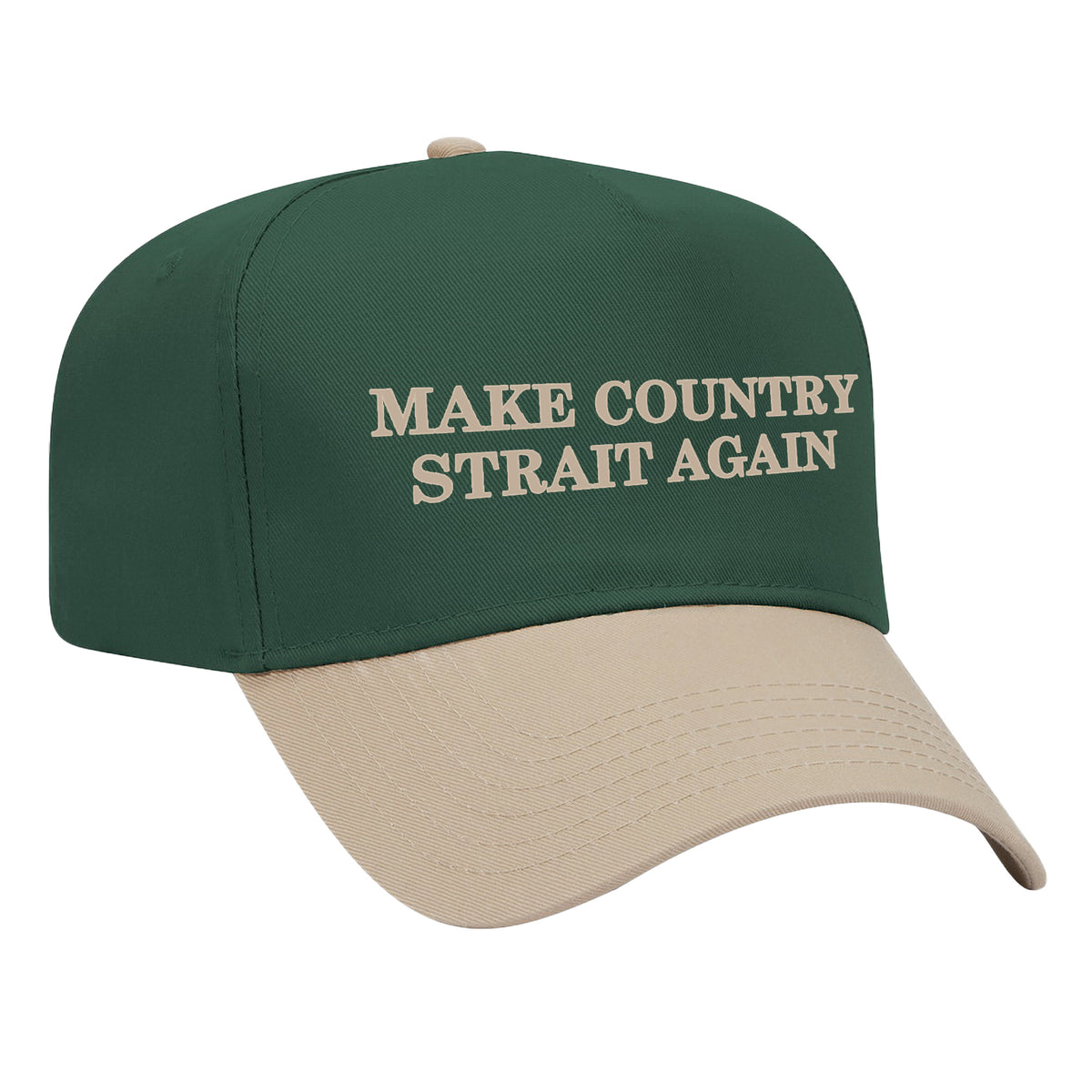 Make Country Strait Again Embroidered Mid-Profile Hat