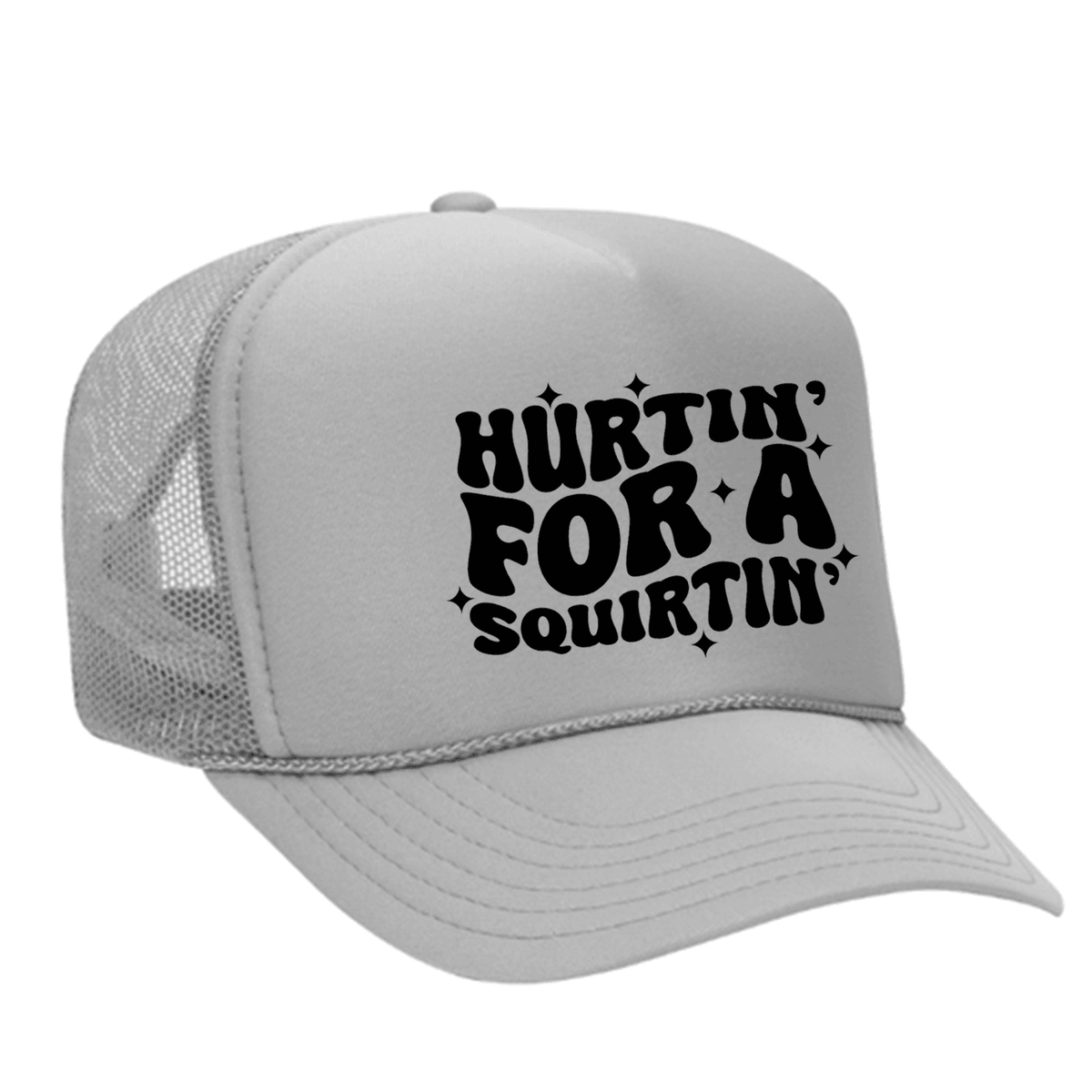 Hurtin' For A Squirtin' Foam Trucker Hat - Grey