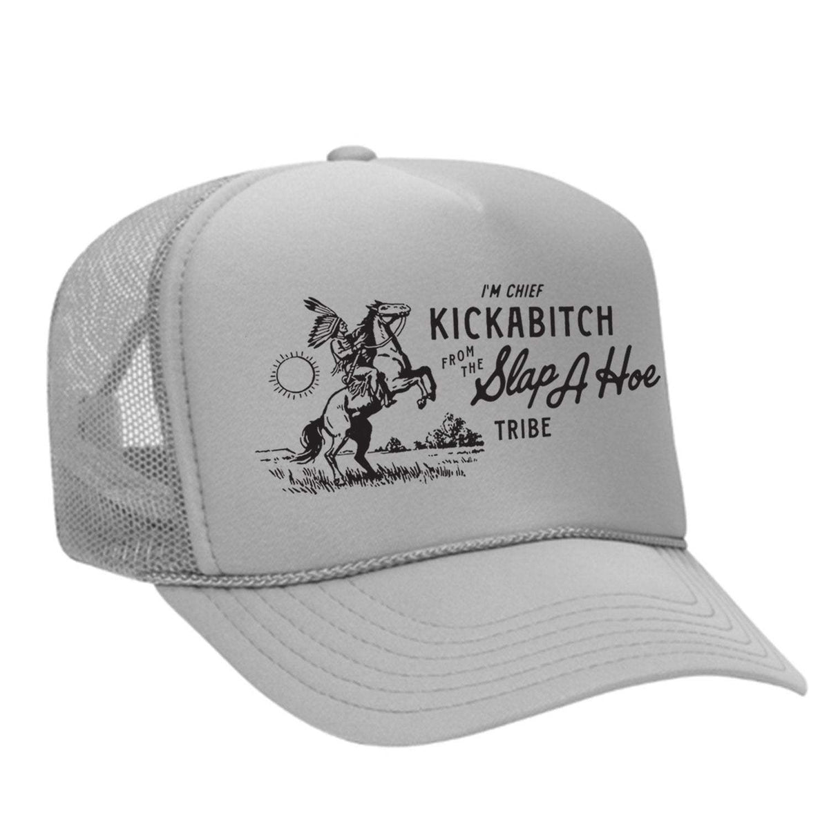 Chief Kickabitch Foam Trucker Hat - Grey