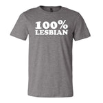 100% Lesbian Tee - Grey