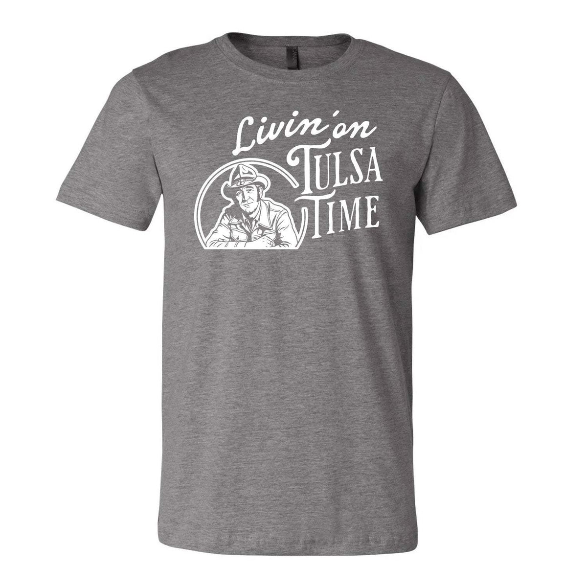 Livin' On Tulsa Time Tee - Grey