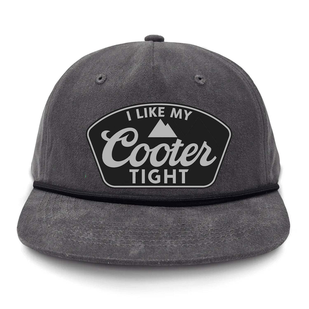 Cooter Tight Flat Bill Rope Hat - Gunmetal