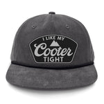I Like My Cooter Tight Flat Bill Rope Leather Patch Hat