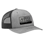 Choked A Cougar Classic Trucker Hat - Heather Black