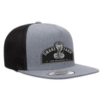 Snake Farm Flat Bill Hat - Heather Black
