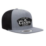 I Like My Cooter Tight Flat Bill Leather Patch Hat