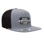 Make America Affordable Again Flat Bill Hat - Heather Black