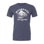 Haggard Old Flag Tee - Heather Navy